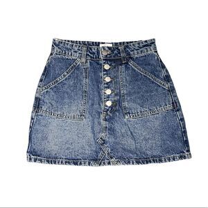Cotton On Denim A-Line Mini Skirt
